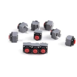10/20Pcs Silent Micro Switch Mute Button 2Pin Tactile Push Switch for Wireless Wired Mouse Repair Replacement Parts