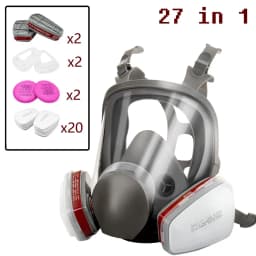6800 Gas Mask Full Face Large Size Respirator Reusable Full Face Respirator Gas Paint Sprayer Chemical Wood Working Dust