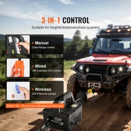 SucceBuy 1100lbs 1500W Electric Hoist Winch Portable Power Winch Crane with Wireless Remote Control for Overload Protection