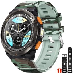 EIGIIS 1.45 Inch Smart Watch KE5 3ATM Waterproof Original Design Sports Watch With Compass And Altitude Barometer LED Flashlight
