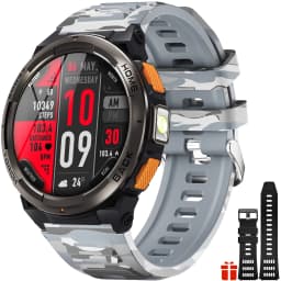 EIGIIS 1.45 Inch Smart Watch KE5 3ATM Waterproof Original Design Sports Watch With Compass And Altitude Barometer LED Flashlight