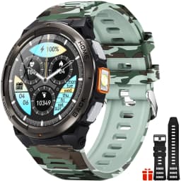 EIGIIS 1.45 Inch Smart Watch KE5 3ATM Waterproof Original Design Sports Watch With Compass And Altitude Barometer LED Flashlight