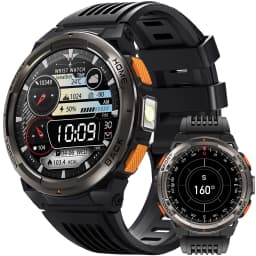EIGIIS 1.45 Inch Smart Watch KE5 3ATM Waterproof Original Design Sports Watch With Compass And Altitude Barometer LED Flashlight