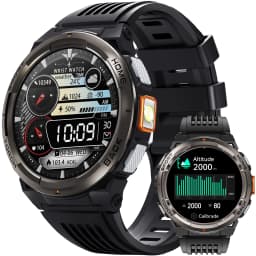 EIGIIS 1.45 Inch Smart Watch KE5 3ATM Waterproof Original Design Sports Watch With Compass And Altitude Barometer LED Flashlight