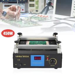 YIHUA 853A BGA IR Infrared Preheater Electronic Hot Plate Preheating Rework Station 110/220V 450W