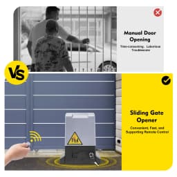 370W/550W/750W Sliding Electric Gate Opener Set Automatic Motor Hardware
