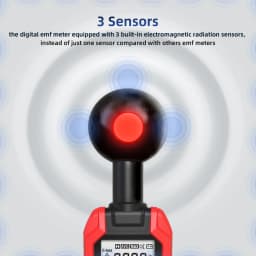 BSIDE. EMF Meter Professional Electromagnetic Field Radiation Detector Handheld Radiator Electric Magnetic Dosimeter Geiger Test