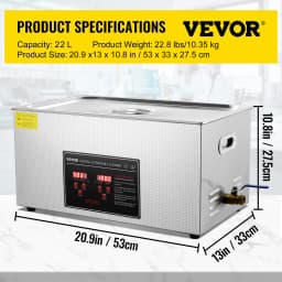 SucceBuy 2L 3L 6L 10L 22L 30L Ultrasonic Cleaner Stainless Steel Portable Cleaning Washing Machine Ultrasound Home Appliance