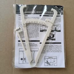 1set 70mm Skinfold Body Fat Caliper Set with Measure Tape Body Fat Monitors Body Fat Tester Skinfold Measurement accessory
