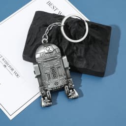 Vintage Star War Men's Spaceship Keychain Anime Destroyer Battleship Car Trinket Bag Keyrings Accessories Party Gifts