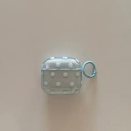 IMD Solid Colors Dots Transparent Earphone Case with Ring for Airpods Pro, Pro2, Pro3, 1, 2, 3, 4, Anti-fall
