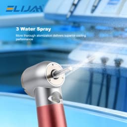 Colorful LED High Speed Dental Handpiece Push Button 3 Water Spray Air Turbine Low Noise Standard Head Dentistry Equipment Tools