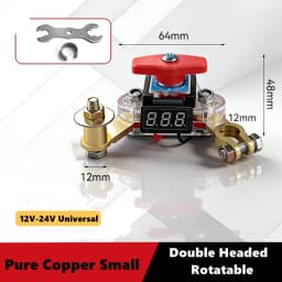 Motor Battery Cut Off Switch 12V/24V ﻿Disconnect Automatic Circuit Breaker Anti-Power Off Leakage Protector Universal Auto Parts