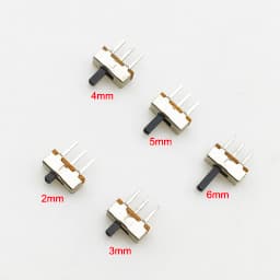 20Pcs SS12D00 Interruptor on-off mini Slide Switch 3pin 1P2T 2 Position High quality toggle switch Handle length:3MM/4MM/5MM/6MM