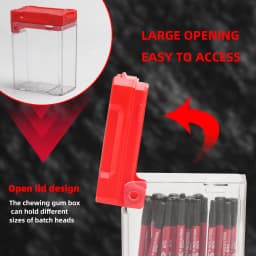 10/20 Piece Set of T20 Impact Screwdriver Bits, S2 Steel Material, 2inch (50mm) Torx Electric Screwdriver Bit Set, Red Durable Storage Box, Suitable for Electric Drills / Impact Drivers