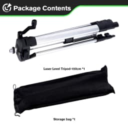 HGLINE 1.2M/1.5M Stretchable Laser Level Tripod Suitable for 5/8 Inch Laser Level Tools Aluminum Tripod with Lifting Rocker