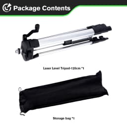 HGLINE 1.2M/1.5M Stretchable Laser Level Tripod Suitable for 5/8 Inch Laser Level Tools Aluminum Tripod with Lifting Rocker