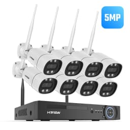 H.view 8CH 3MP 5MP Wireless 2.4GHz Wifi Camera Security System CCTV Camera Video Surveillance Kit NVR Outdoor Two-Way Audio