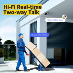 ANNKE 8MP Camera Security Dual Lens Human Detect Two Way Audio 180° Wide View Angle Panoramic Dual Lens Poe IP Camera