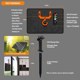 12V 24V Solar Battery Box Kit With 1.2M 3M 4.2M Wire 1.3W 2.8W 6W 13W 8 Lighting Mode Solar Panel for LED String Light COB Strip