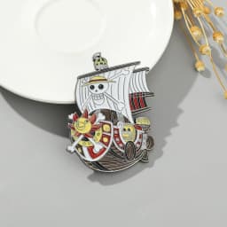 Popular Anime Brooches Luffy Zoro Ace Sunny Go Backpack Matching Apparel Pins Jewelry Brooch Gift