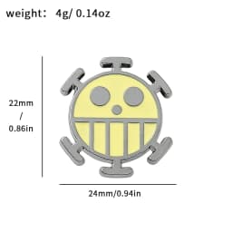 Popular Anime Brooches Luffy Zoro Ace Sunny Go Backpack Matching Apparel Pins Jewelry Brooch Gift