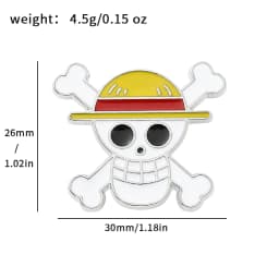 Popular Anime Brooches Luffy Zoro Ace Sunny Go Backpack Matching Apparel Pins Jewelry Brooch Gift
