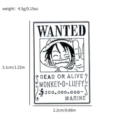 Popular Anime Brooches Luffy Zoro Ace Sunny Go Backpack Matching Apparel Pins Jewelry Brooch Gift
