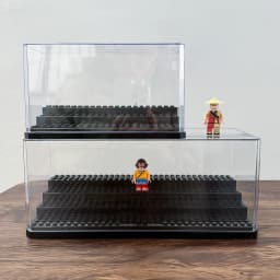 Building Block Minifigure Toy Dust-Proof Display Box Plate Stackable Assembled Children's Toy Model For Lego Figure Storage