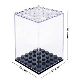 Building Block Minifigure Toy Dust-Proof Display Box Plate Stackable Assembled Children's Toy Model For Lego Figure Storage
