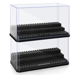 Building Block Minifigure Toy Dust-Proof Display Box Plate Stackable Assembled Children's Toy Model For Lego Figure Storage