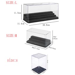 Building Block Minifigure Toy Dust-Proof Display Box Plate Stackable Assembled Children's Toy Model For Lego Figure Storage