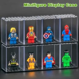 Building Block Minifigure Toy Dust-Proof Display Box Plate Stackable Assembled Children's Toy Model For Lego Figure Storage