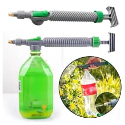 Manual Sprayer High Pressure Pump Adjustable Beverage Bottle Nozzle Garden Irrigation Tools Agricultural Irrigation Sprinkler