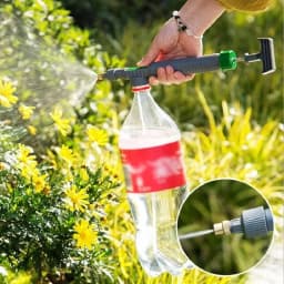 Manual Sprayer High Pressure Pump Adjustable Beverage Bottle Nozzle Garden Irrigation Tools Agricultural Irrigation Sprinkler