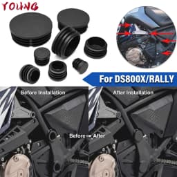 For VOGE DS800X DSX800 RALLY DSX 800 Motorcycle Frame Hole Protection Cap Cover Bumper Trim Cover