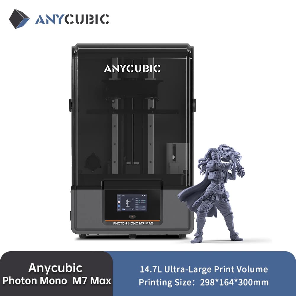 ANYCUBIC Photon Mono M7 Max AE AE Version 7K Mono LCD 3D Printer 14.7L Ultra-Large Print Volume LCD 3D Printer COB+ Light Source