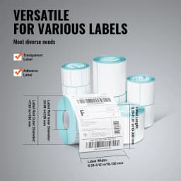 SucceBuy Manual Round Bottle Labeling Machine 15-20pcs/min Adjustable Labeler for Bottles Dia 0.78-4.72 in (with Pressing Bar)