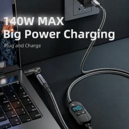 USB C to DC Power Boost Cable 140W Type C to 5V 9V 12V 15V 20V 28V Adjustable Voltage Adapter Connector Cord for Laptop Router