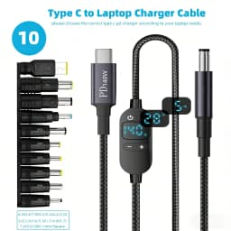USB C to DC Power Boost Cable 140W Type C to 5V 9V 12V 15V 20V 28V Adjustable Voltage Adapter Connector Cord for Laptop Router