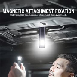 Rechargeable Mini LED Keychain Flashlight 500LM Portable Magnetic Pocket Torch Light for Work, Camping, Emergency, Car Use