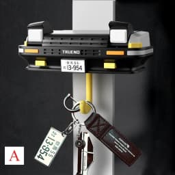 AE86 Car Headlight Keychain Decoration Wall-mounte Key Storage Rack | Cool Automotive-Themed Keychain Holder Car Enthusiasts