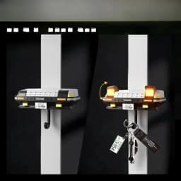 AE86 Car Headlight Keychain Decoration Wall-mounte Key Storage Rack | Cool Automotive-Themed Keychain Holder Car Enthusiasts