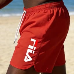 Summer Island Vacation Men's Beach Shorts, Quick Drying, Breathable, Casual Loose, Swimming Shorts