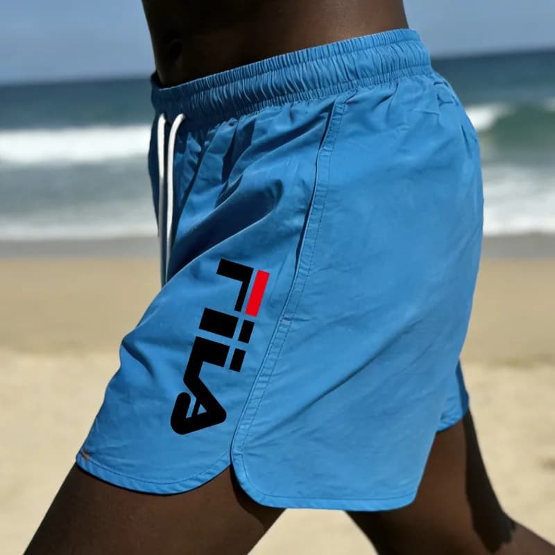 Summer Island Vacation Men's Beach Shorts, Quick Drying, Breathable, Casual Loose, Swimming Shorts