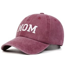 Unisex DAD MOM Letter Embroidery Wash Baseball Caps Spring and Autumn Outdoor Adjustable Casual Hats Sunscreen Hat