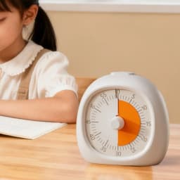 Portable Plastic Visual Timer 60 Minute Silent Countdown Timer Focus Aid Study Timer Kids Study