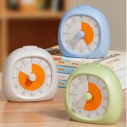 Portable Plastic Visual Timer 60 Minute Silent Countdown Timer Focus Aid Study Timer Kids Study