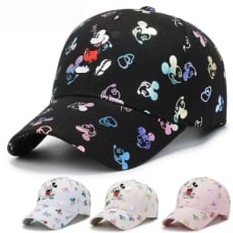 Fashion Mickey Mouse Baseball Cap Cartoon Anime Men Women Hip Hop Dad Hat Snapback Sun Visors Hat Adjustable Trucker Hats