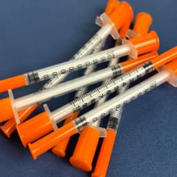 100/20pcs 1ml Plastic Syringe, Suitable for Veterinary Use and Dispensing Industrial Adhesives